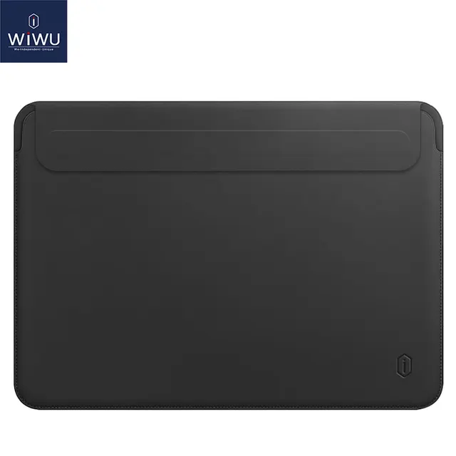 Newest Laptop Sleeve for MacBook Pro 13 Case A2338 Air 13 M1 A2337 PU Leather Laptop Carry Sleeve for MacBook Pro 14 Case A2442 Black
