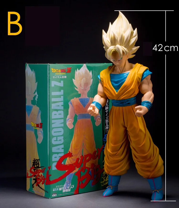 42 см dragon ball z фигурки dragon ball Сон Гоку Вегета фигурку PVC Моделя с хорошим спросом dragon ball z Коллекционные детские игрушки