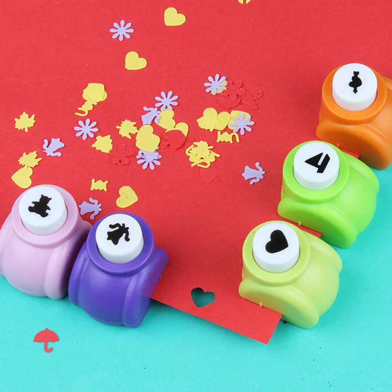 10PCS Shape Paper Hole Punches Set DIY Art /& Craft Embossing Devices with 10P...