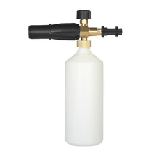 Регулируемая мойка автомобиля Лейка 1Л с HDPE и латунь для мыльной пенки Мойка под давлением спрей конус отверстие бутылки без копья инструменты