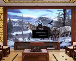 Beibehang Высокое качество модные дух волков обои фон картины украшения papel де parede 3d обои