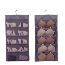 Simple Modern Oxford Hanging Storage Bag 1pcs Underwear Stockings Closet Organizer For Wardrobe Double Side Hanging Organizer Simple Modern Oxford Hanging Storage Bag 1pcs Underwear Stockings Closet Organizer For Wardrobe Double Side Hanging Organizer