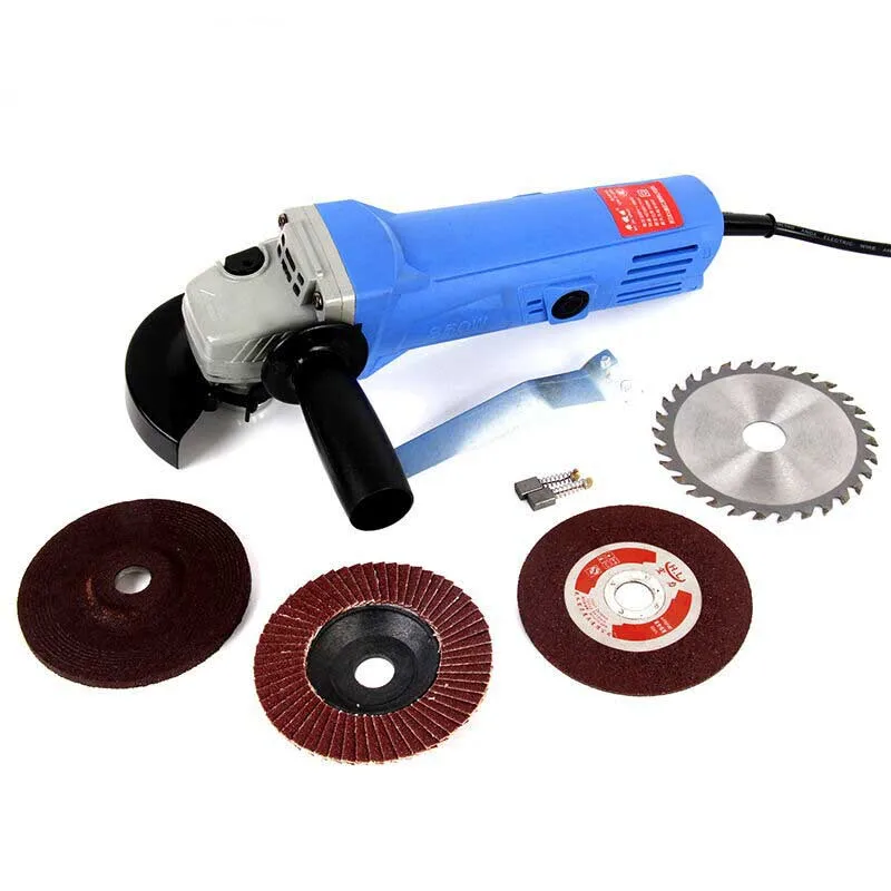 220V Angle Grinder Electric Metal Cutting Tool Small Hand Held Polisher