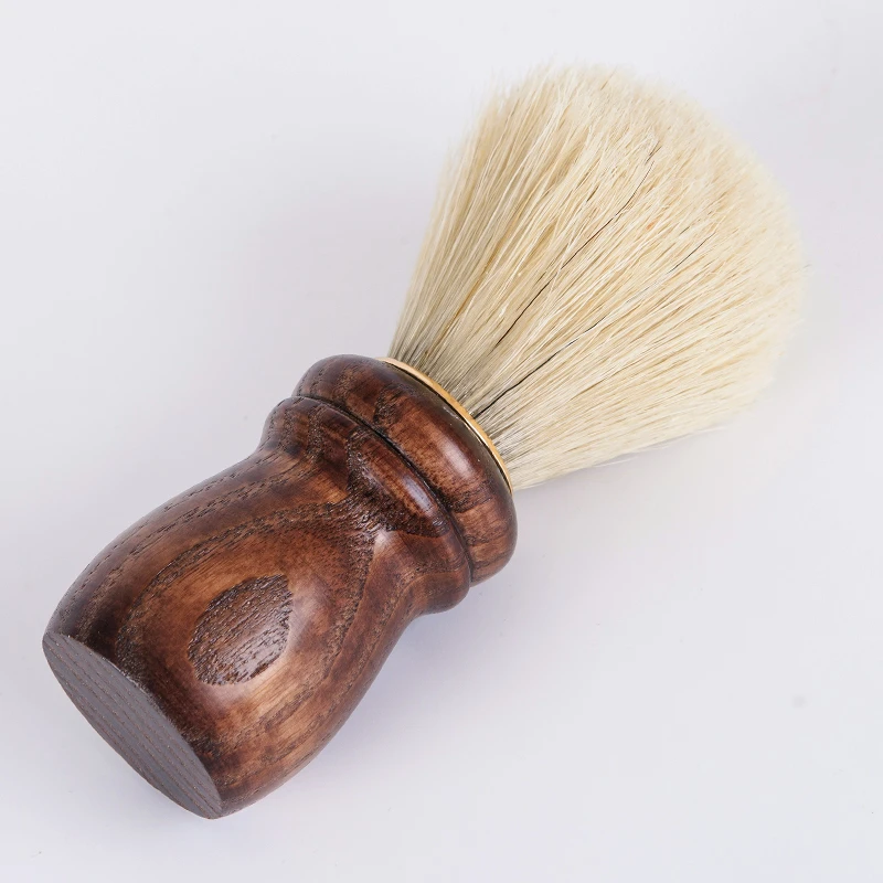 Одна штука высокое качество Yangzhou щетина модные волосы деревянная ручка лицо борода бритва щетка для бритвы