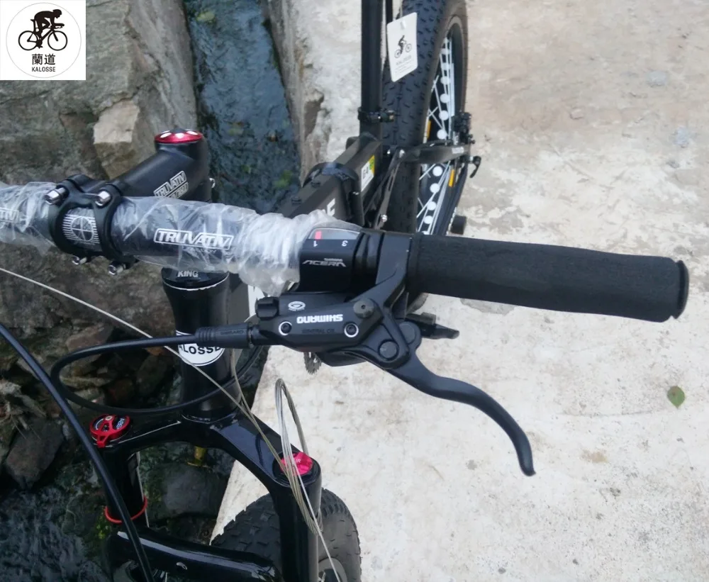 Cheap Kalosse  Beach  bike  26*4.0 tires  Snow mountain bicycle  30 Speed  Microshift  folding Hydraulic  brakes 26er 3