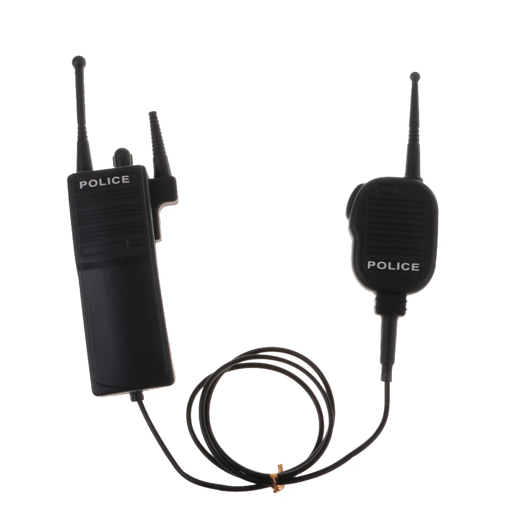 2pcs/Set Funny Artificial Police Interphone Prop Two Way Radio Toy Game Joke Gag Gift Favor