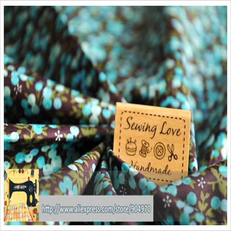 50x145 см цветная вишневая хлопковая Лоскутная Ткань Домашний текстиль Хлопок Поплин Ткань для шитья хлопковая ткань материал