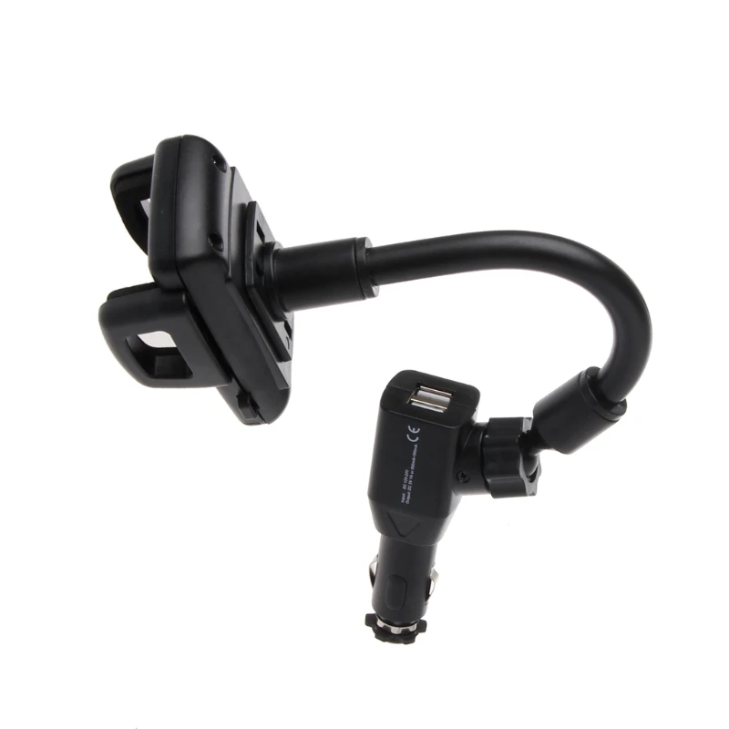 Автомобильный держатель для прикуривателя+ 2 usb-порта зарядное устройство для телефона