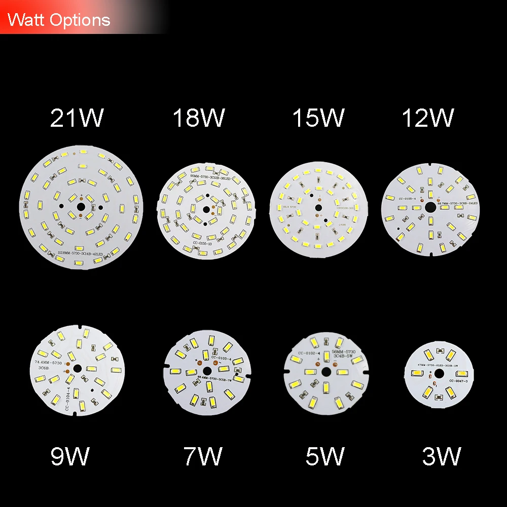 10 шт. 12В SMD5730 светодиодный светильник с пластинчатой лампой 100лм/Вт 3 Вт 5 Вт 7 Вт 9 Вт 12 Вт 15 Вт 18 Вт 21 Вт теплый белый DIY светодиодный светильник для дома ing IL