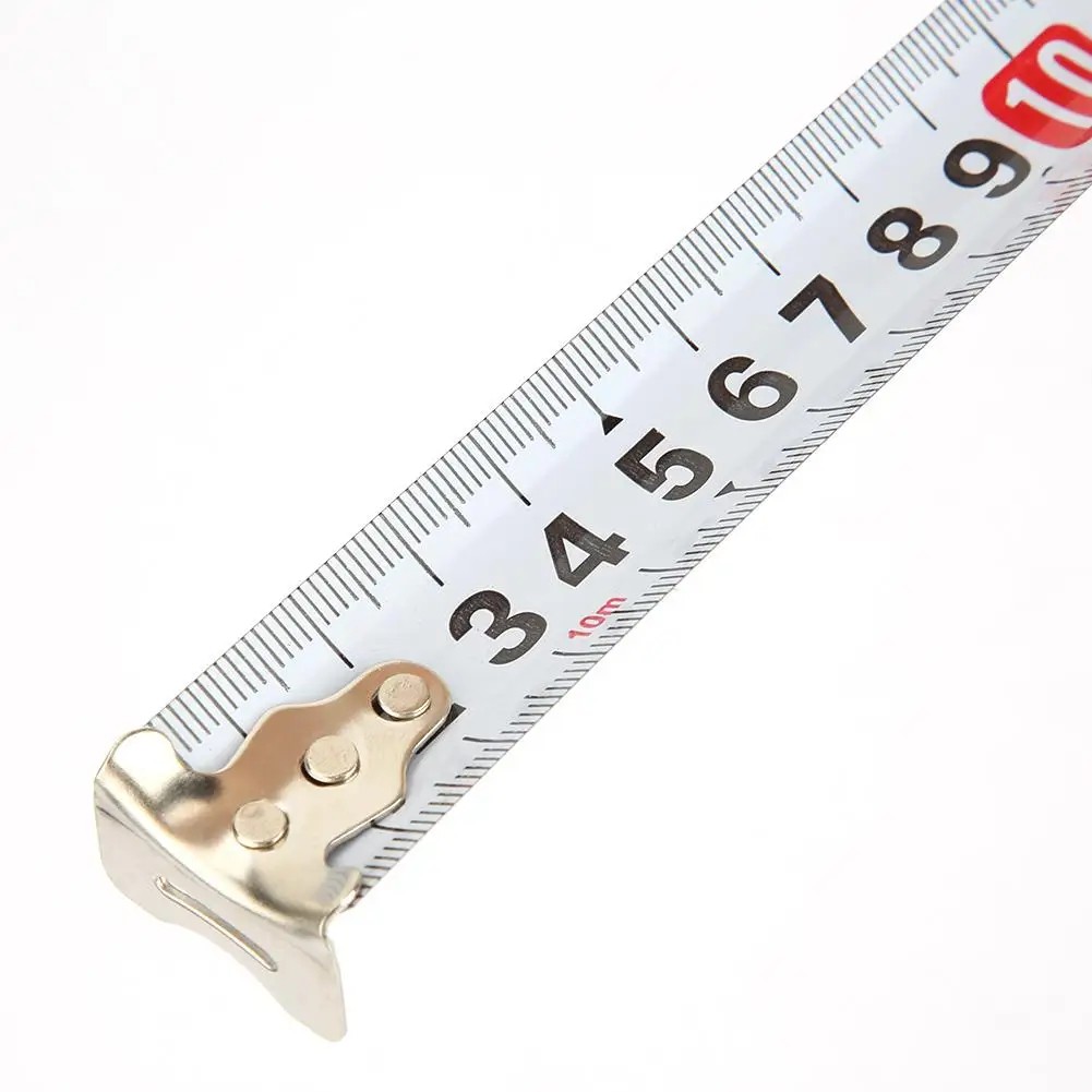 Рулетка 10 м Гибкая линейка выдвижной Деревообработка измерительный инструмент измерительная лента из нержавеющей стали