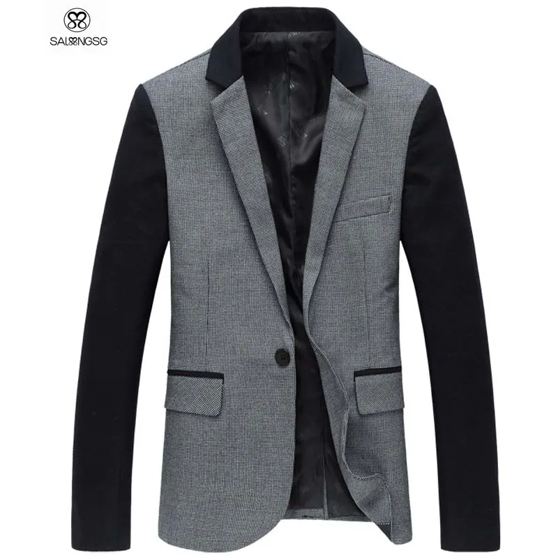 New Arrival Men's Blazer Jacket 6XL Slim Fit Blazer Casual Men Blaser