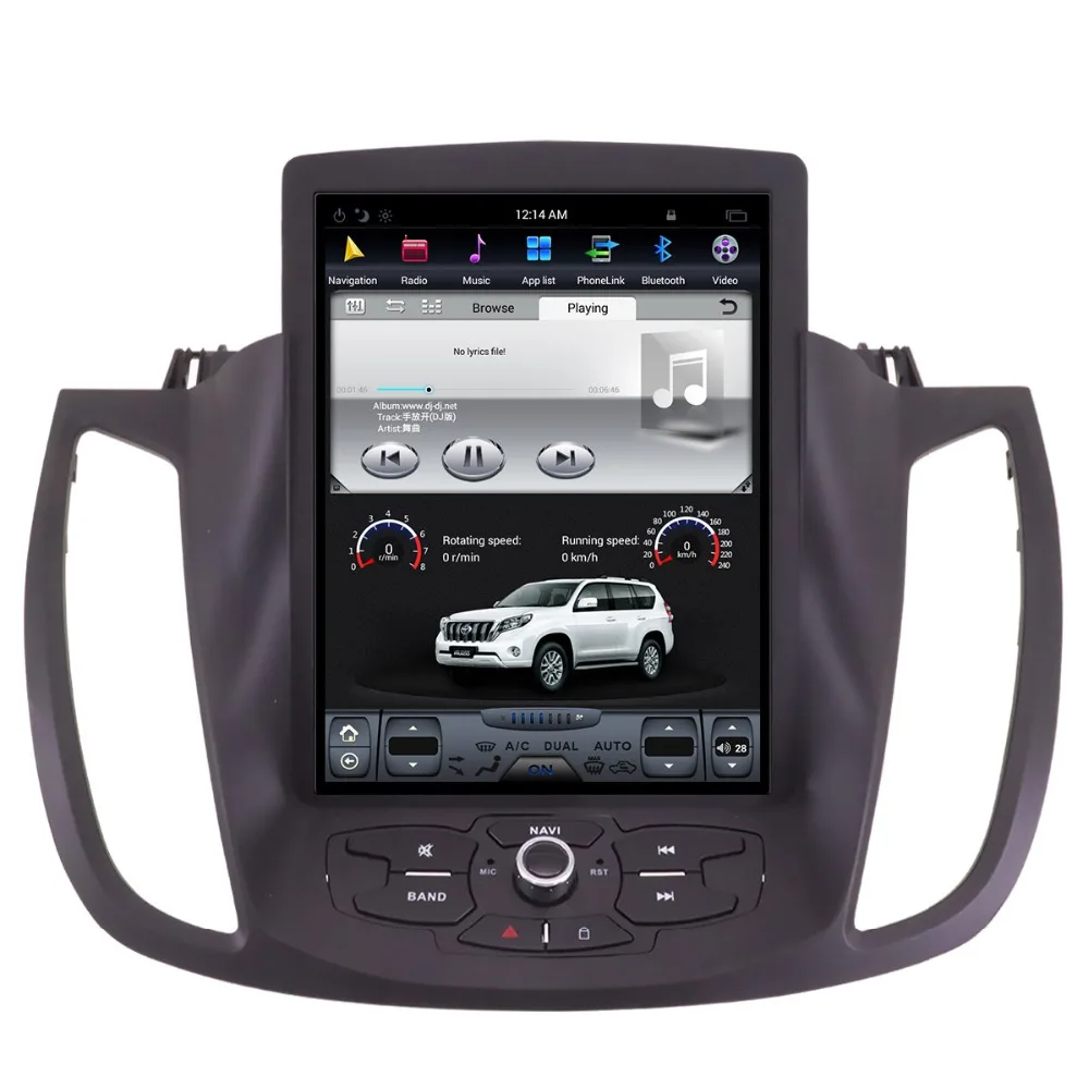 Cheap Android7 Tesla style Car No CD DVD Player GPS Navigation For Ford Kuga/Escape 2013-2017 Auto stereo headunit multimedia radio 2