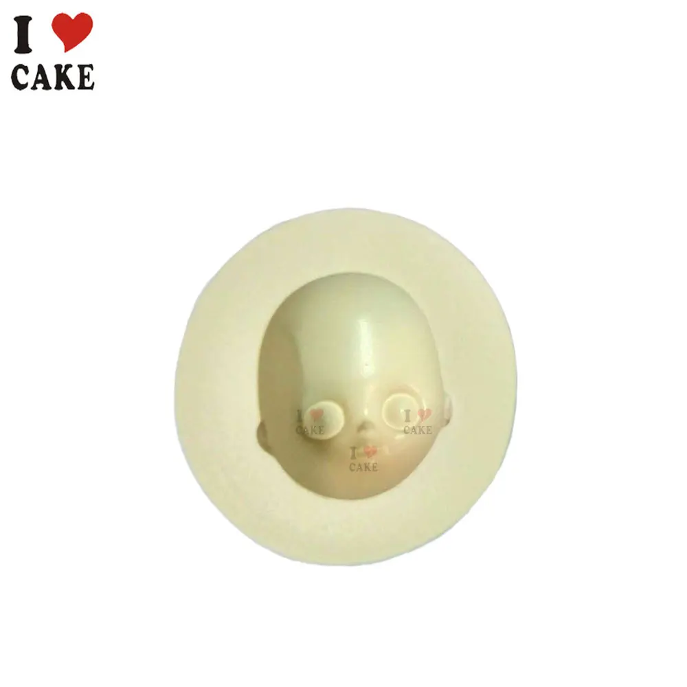 New 3D Bady head Silicone Mould Fondant cake mold Silicone Sugar Craft Molds DIY Cake Decorating