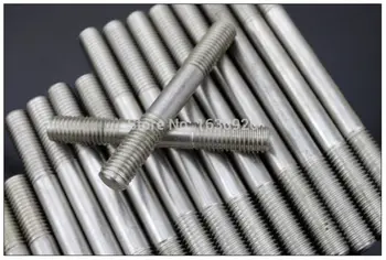 

10 pieces Metric Thread M8*120 mm 304 Stainless Steel Studs Double thread