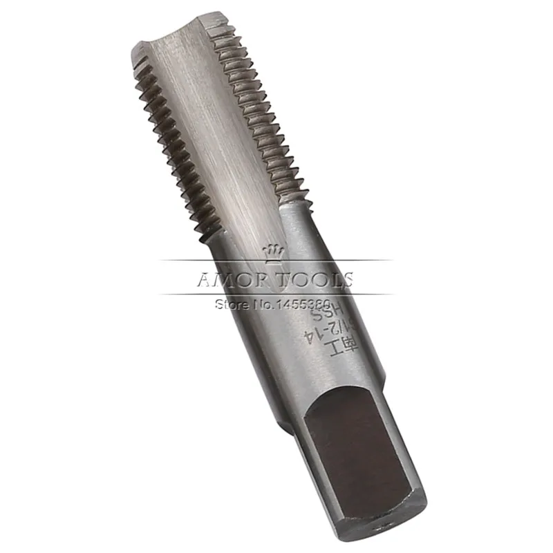 

G1/2''-14 Piping Thread Tap HSS Pipe Taps Inch For Wire Tapping Water Pipe Teeth Spiral Point Tap Hand Repair Tools