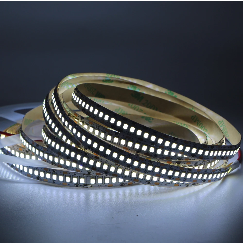 Светодиодная лента 5 м 2835 3528 SMD 240 светодиодов/м 12 В Водонепроницаемая IP67 IP65 Гибкая