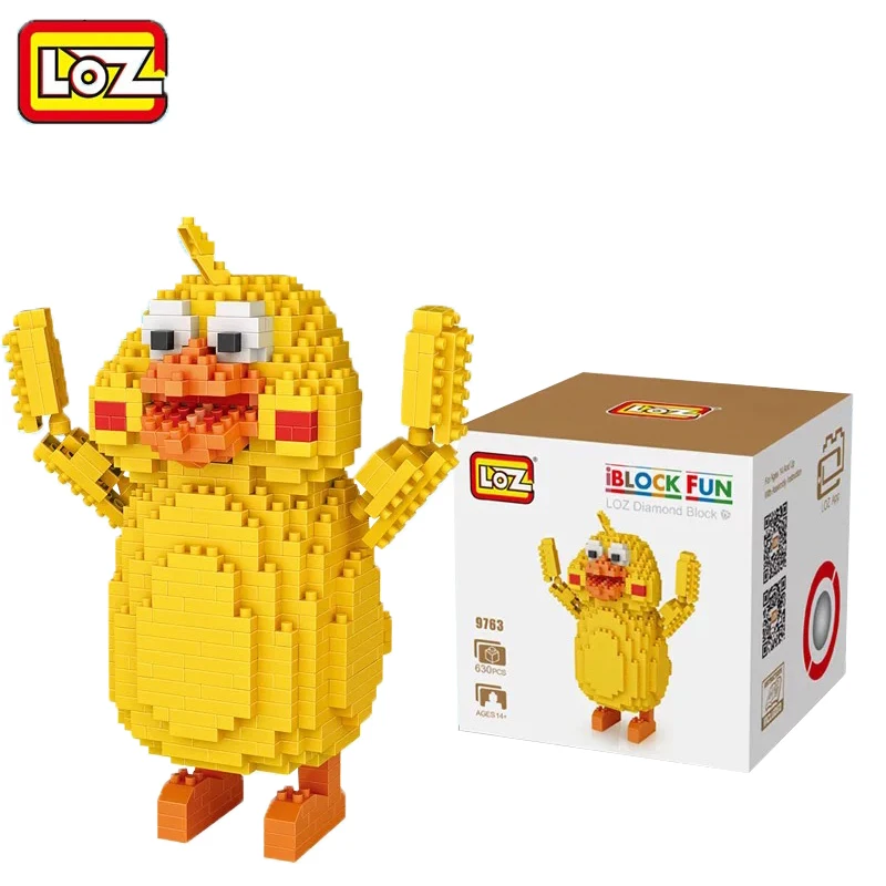 

LOZ Diamond Blocks Animals Parrot Chicken Japanese Anime Action Figures Mini Block Birds DIY 9763