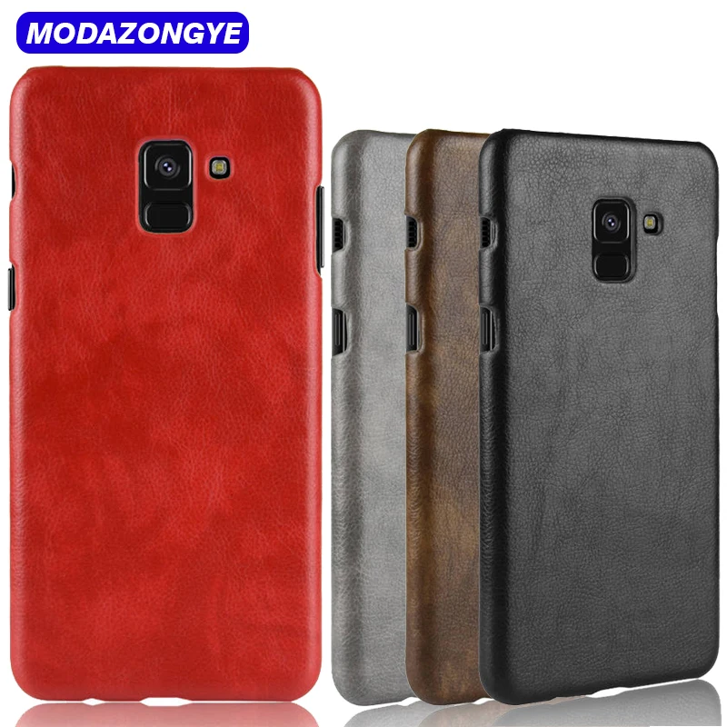 For Samsung Galaxy A8 Plus 2018 Case PU Leather Back Cover Phone A730F A730 A8Plus |