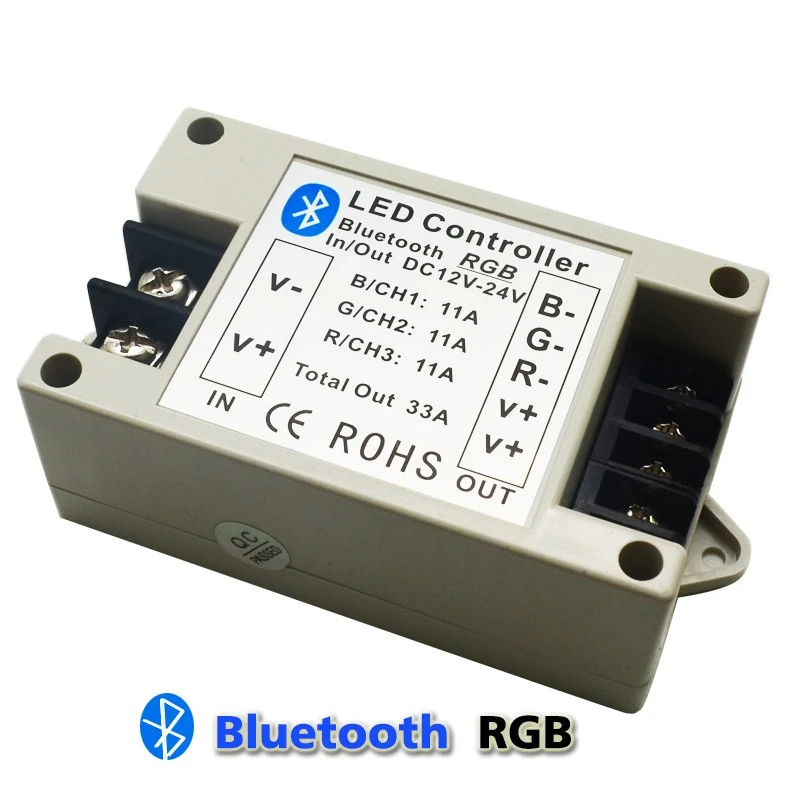 Bluetooth RGB/RGBW светодиодный контроллер BT беспроводная IOS/Android Светодиодная лента Bluetooth 4,0 управление DC 12 В/24 В 24а