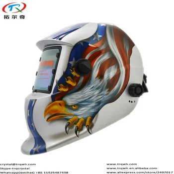 

Silver Owl Animal Decals Welding Helmet Welder Tig Mig Mag Cutting Protective Weld Cap Factory Price On Hot Sale TRQ-HD13-2233DE