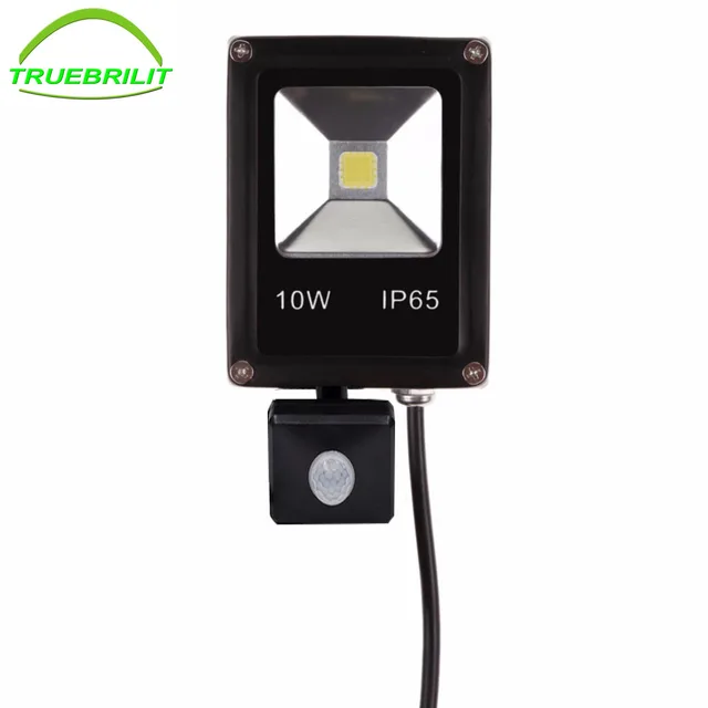 Us 13 19 29 Off Led Pir Flood Lights Waterproof Ip65 Outdoor Floodlights With Motion Sensor 10w Spotlights Ac110 240v Garden Reflector Wall Spot In