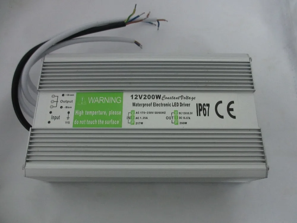 12V/24V светодиодный трансформатор питания 10W/15W/20W/25W/30W/36W/45W/50W/60W/80W/100W Переключатель