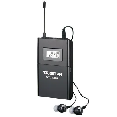 Высокое качество Takstar WTG500 UHF PLL Беспроводная система гида голосовое устройство учебные наушники передатчик+ приемник+ микрофон+ наушники