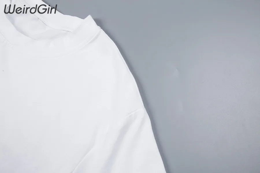 Weirdgirl женские модные футболки с мультяшным принтом и буквенным принтом свободные с круглым вырезом с коротким рукавом femme летние футболки