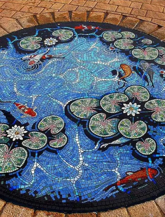 

Mosaic pond,design can be customized