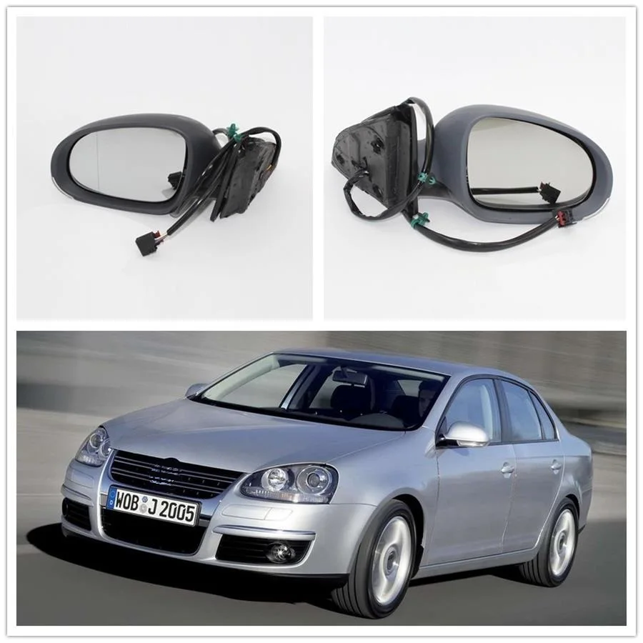 Для VW Jetta V MK5 2006 2007 2008 2009 2010 автомобиль-Стайлинг с подогревом Электрическое крыло боковое зеркало заднего вида