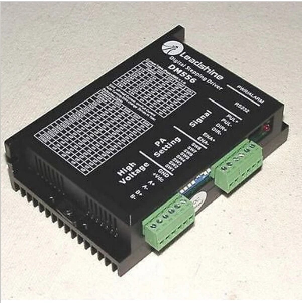 

New Leadshine DM556 2-phase Digital Stepper Drive work 36-60 VDC 0.5A to 5.6A for Associated products NEMAuctos Asociados NEMA23