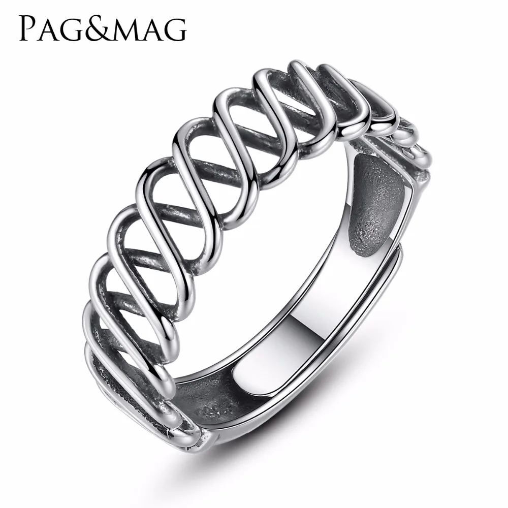 

PAG&MAG 2018 New Collection Authentic Sparkling Locked Silver Ring Laurel Wreath Laurel 100% Fine 925 Sterling Silver Jewelry