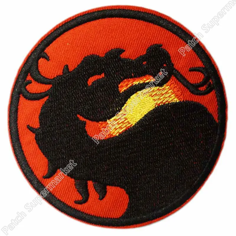 3.5" MORTAL KOMBAT Classic Video Game Logo Uniform Movie ...