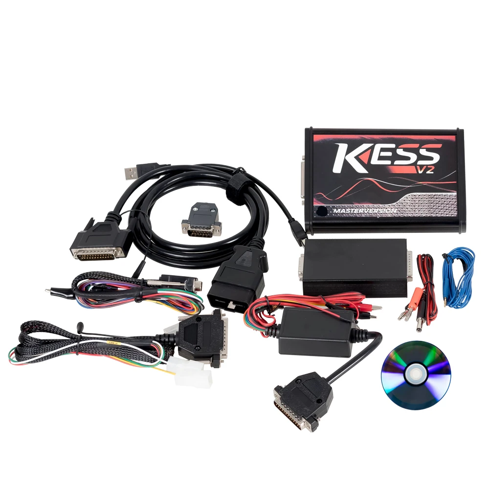 V2.47 ЕС красный Kess V2 V5.017 онлайн OBD2 менеджер Тюнинг Комплект K-TAG V7.020 4 светодиодный Kess 5,017 BDM Рамка KTAG V2.25 ECU программист