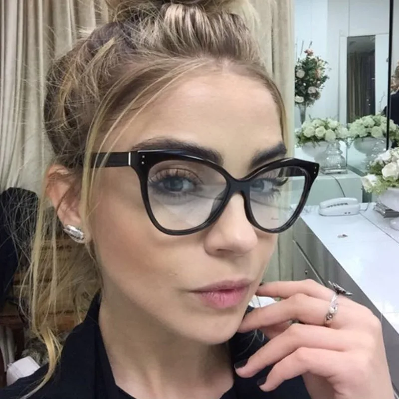 

Acetate Optical Eyeglasses Fashion Female Stylish Frame Spectacles for Women Prescription Eyewear Glasses Frame Cat-Eye Style