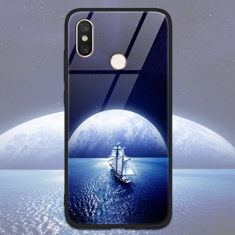 Закаленное стекло Star Space Cover для Xiao mi Red mi Note 5 6 Pro S2 5 Plus mi A2 6X 5S 6 8 SE Lite Explorer mi x 2 2s чехол с мягкими краями