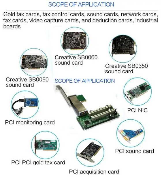 High Quality PCI-E PCI express PCIe to PCI Slot adapter cable mini pci-e x1 to x16 riser card No driver Required