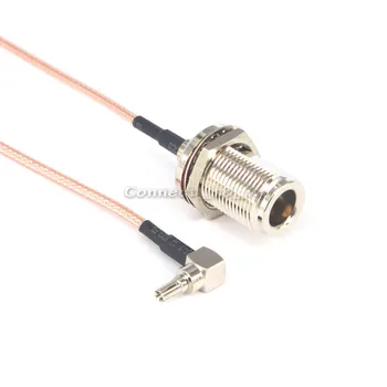 

10 Pieces N Female Jack to CRC9 Male Plug pigtail Cable Extension Coax Bulkhead O-ring 15CM