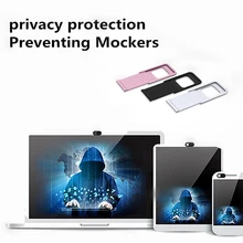 

Three Pieces Webcam Cover For redmi note 5 pro laptops Privacy Protection Shutter Slider metal Camera Cover For iPhone X 7S