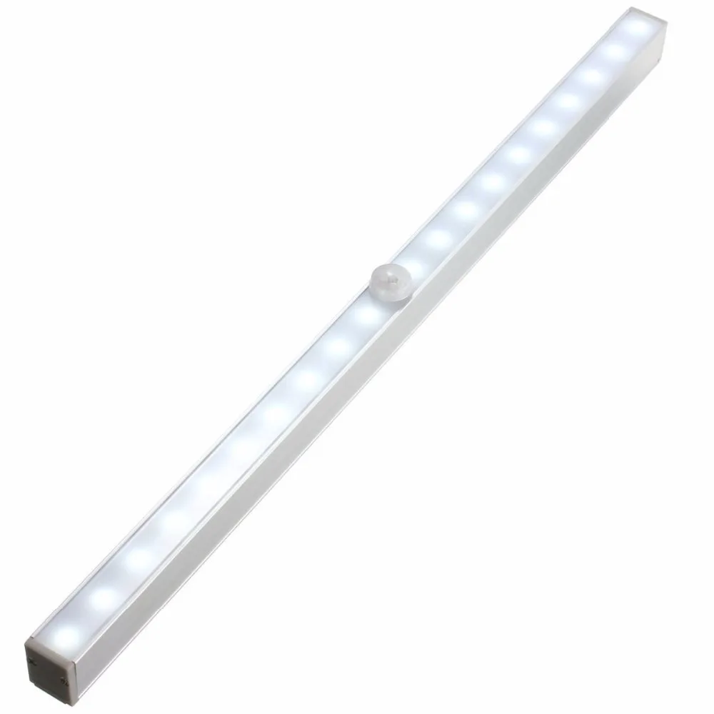 

Lightinbox Motion Sensing Closet UnderCabinet Wardrobe Night Stairs Step Light Strip with Screw-retained Base Battery Operated