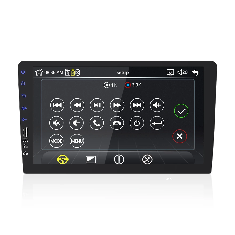 1 din carplay 9 дюймов Автомобильный Радио мультимедийный плеер сенсорный экран BT зеркальная ссылка Android для Ford Focus MT 2004-2011