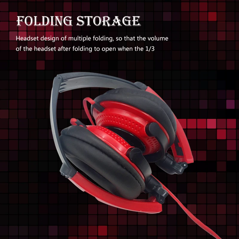 Headphones with Mic Earphones 3.5mm AUX Foldable Portable Gaming Headset For Phones MP4 Computer PC Music fone de ouvido Headphones with Mic Earphones 3.5mm AUX Foldable Portable Gaming Headset For Phones MP4 Computer PC Music fone de ouvido