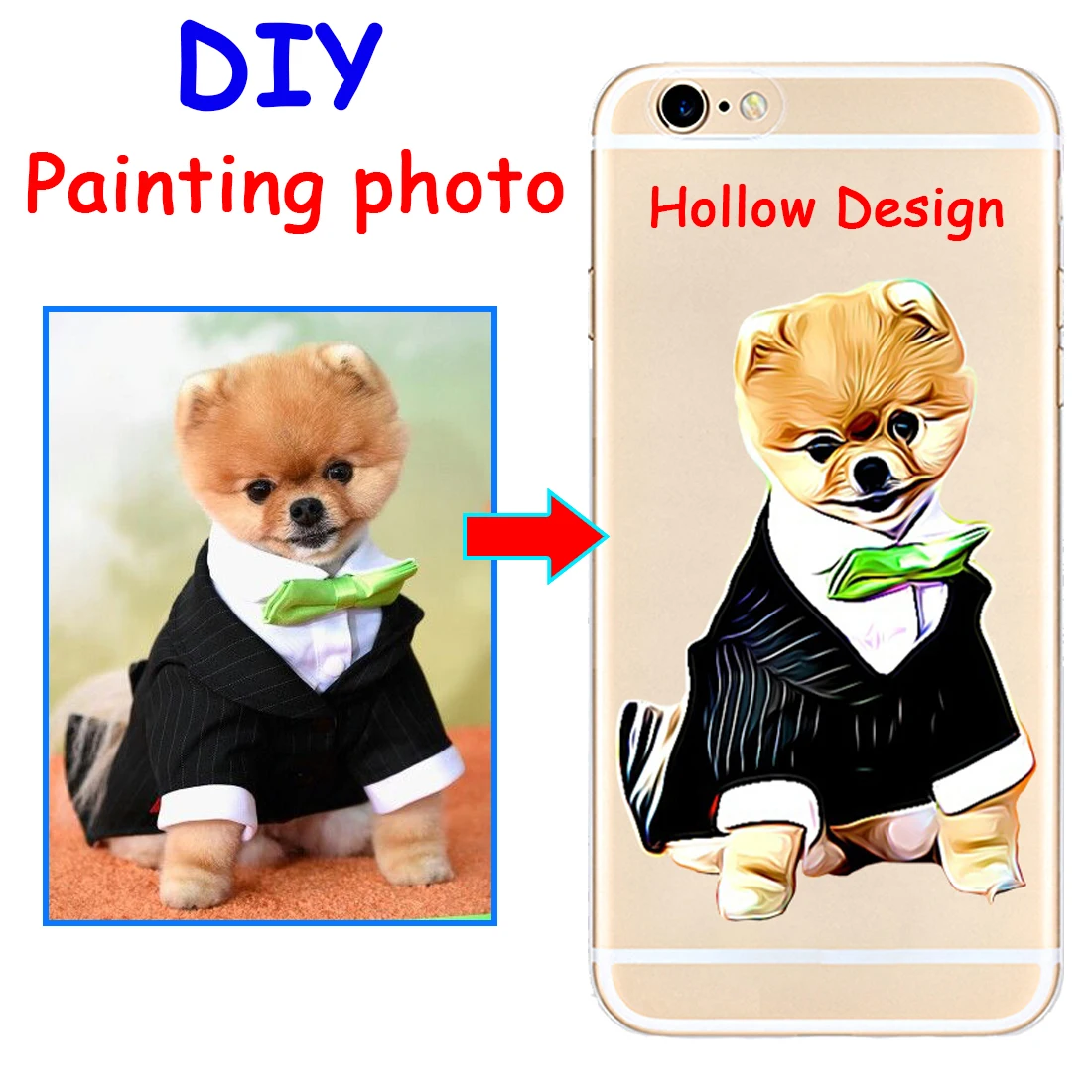 

Custom illustrated DIY image Hand Drawn Dog hard phone case cover for Samsung s8 s9plus for iPhone 7 6s 8plus 5s X XS XR XSMAX