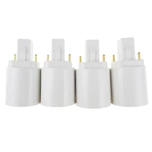 4 шт./лот держатель лампы конвертер база для переходника G24 к E27 для светодиодные лампы 2pin Q