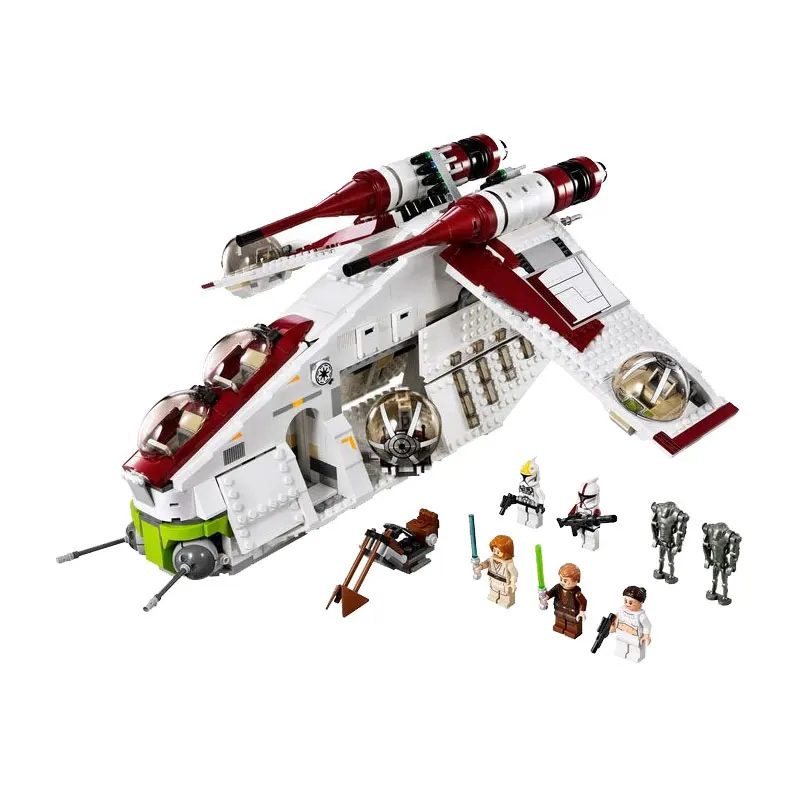 

Legoing Star wars Bricks Republic Gunship Legoing Starwars Clone Obiwang Amidala Building Blocks Toys for Children With Legoings