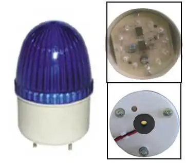 LTE-5071J мигающий светодиод Предупреждение светильник сигнализации DC12V/24 V AC220V аварийного сигнала лампа со звуковым сигналом 90dB Маяк мини-светильник
