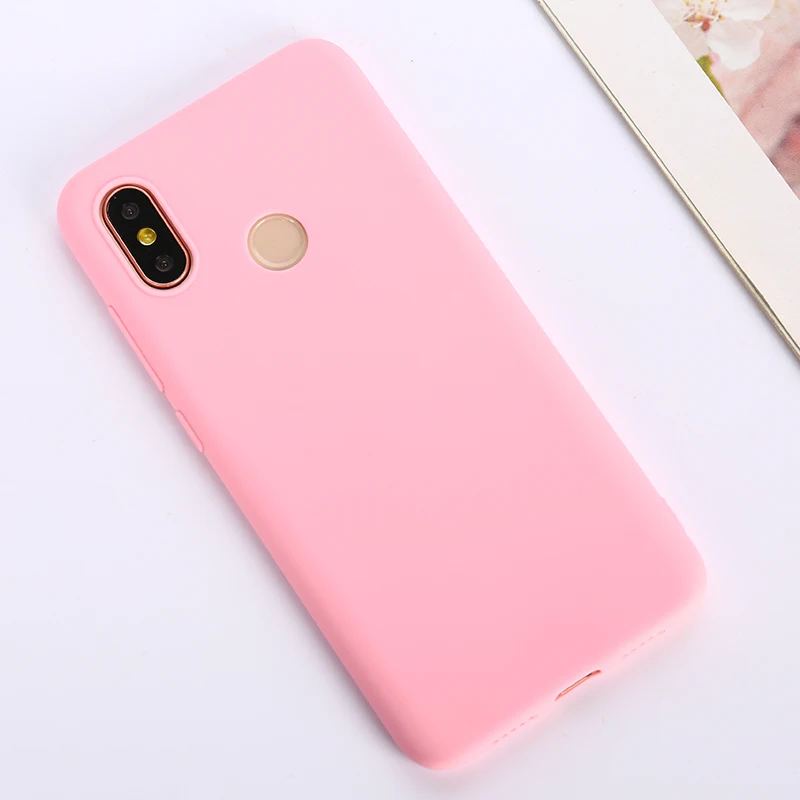 Цветной ТПУ силиконовый чехол для Xiaomi Redmi Note 6 5 7 Pro Redmi 7 6 Pro 6A 5 Plus матовый чехол для Xiaomi Mi 9 SE Mi 8 Lite Mi A2 A1