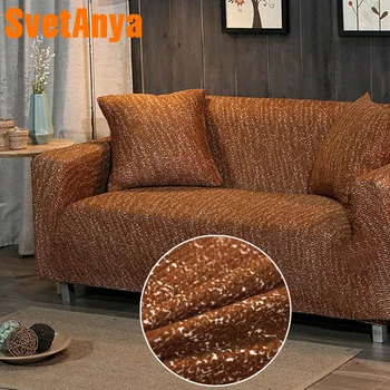 

Svetanya Knitted Cotton Slipcovers Solid Color Sofa Cover all-inclusive Couch Case for different Shape Sofa