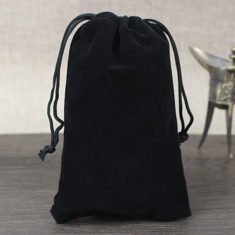 

50pcs/Lot 20x30cm Large Drawstring Gift Packaging Jewelry Storage Velvet Bag Can Be Custom Logo And Size