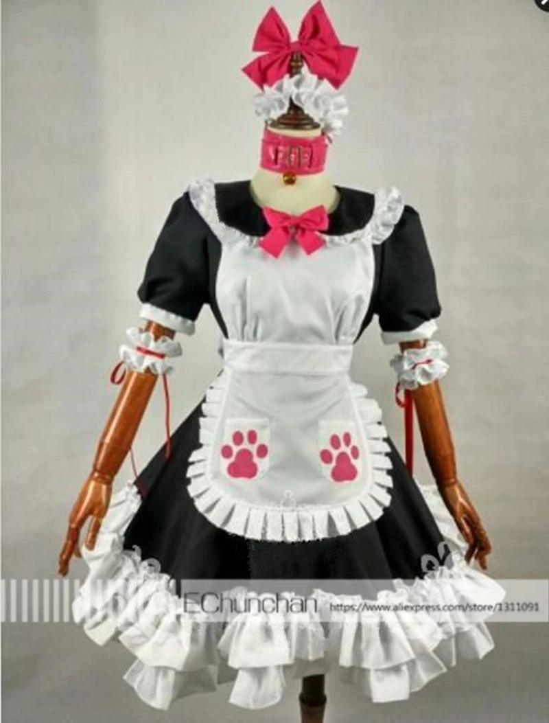 Платье Fate/EXTRA CCC Caster Lancer косплей Женский костюм горничной Хэллоуин с хвостом |